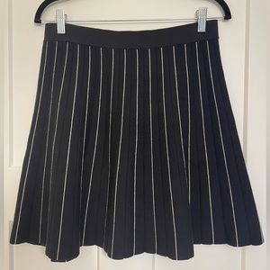 Black and white striped a-line Loft skirt in great condition!